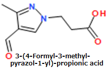 CAS#3-(4-Formyl-3-methyl-pyrazol-1-yl)-propionic acid
